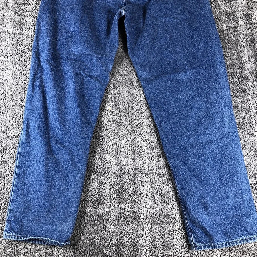Carhartt B172 DST Jeans Mens 42x36 Blue Med Wash‎ Relaxed Flannel Lined Workwear